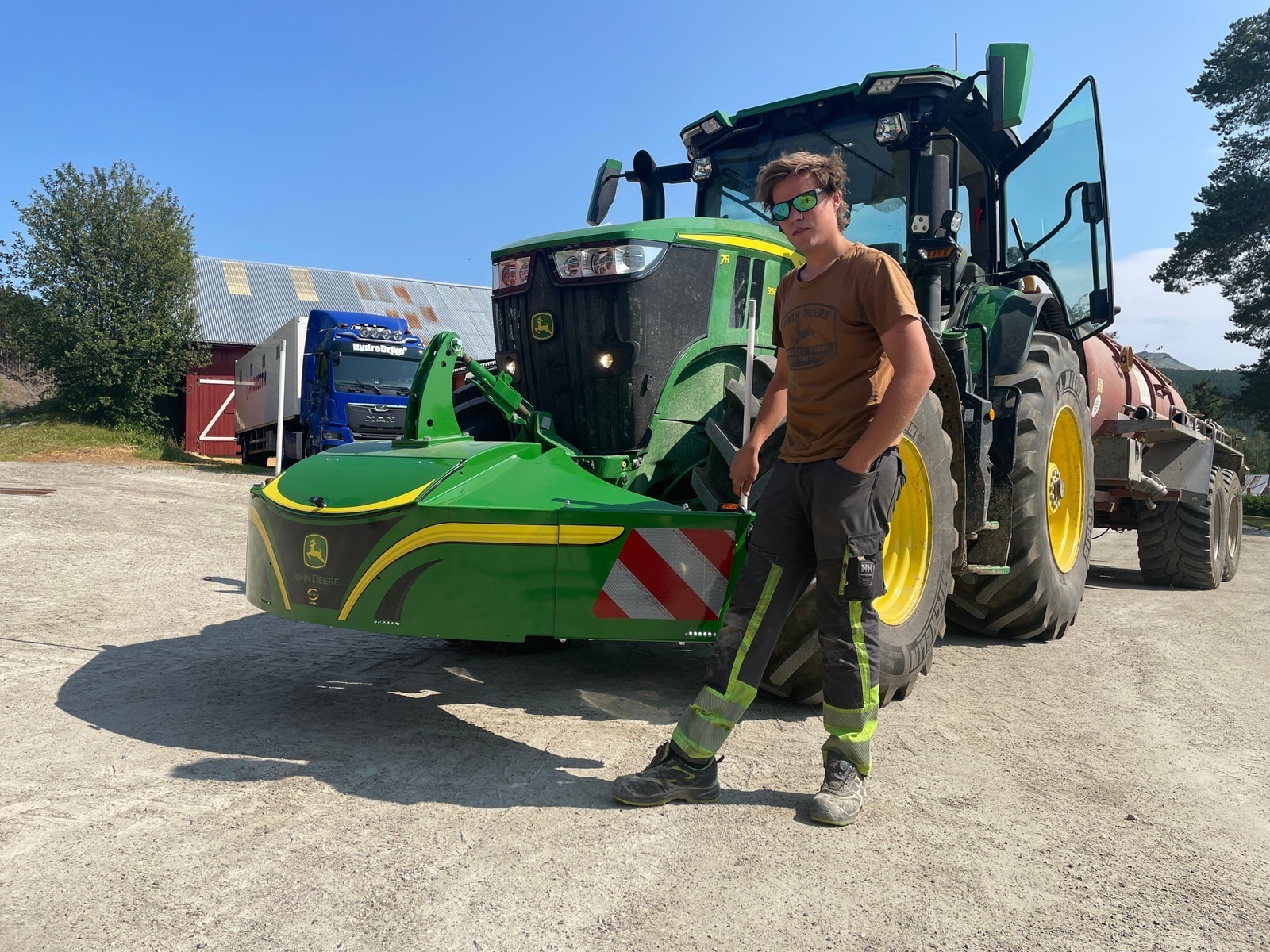 Pare-chocs pour tracteur John Deere